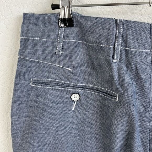 rag & bone Chambray Flat Front Twill Shorts - Picture 5 of 10